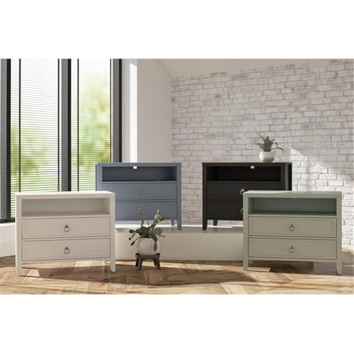Novogratz Her Majesty 2 Drawer Nightstand, Blue - Image 7
