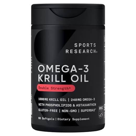 Sports Research® Antarctic Omega-3 Krill Oil 1000mg, 60 Softgels