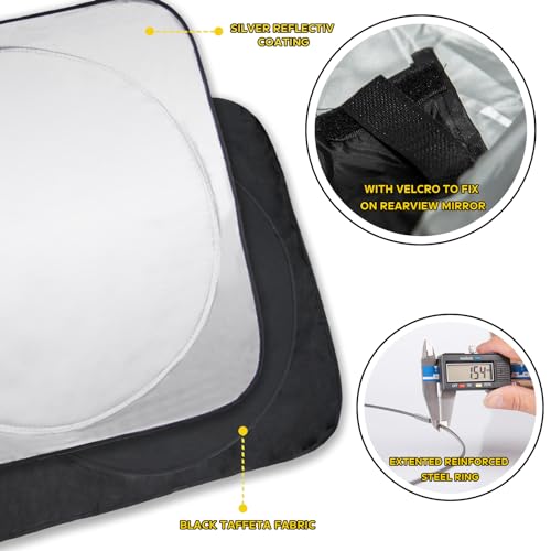 Image of Windshield Sun Shade Sunshade for 2018-2025 2026 BMW X3 Windshield Cover | 240T Polyester Material Blocks UV Ray Interior Protection for X3 Accessories Front Window Shield