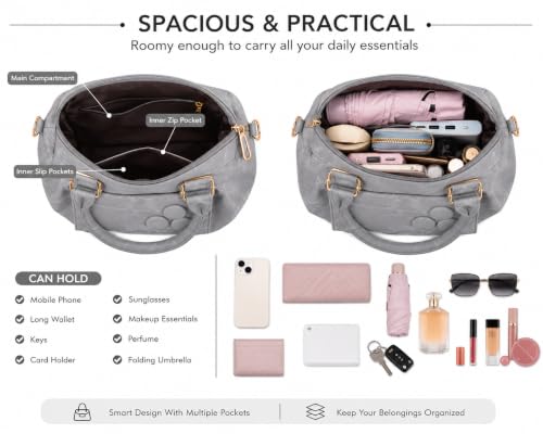 Image of Elegant Women's Handbag | Premium PU Leather Shoulder Bag with Zipper Closure | Stylish Top Handle Purse for Daily Use & Party