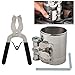 ePathChina 3inch Car Engine Piston Ring Compressor Tool, Adjustable Sizes From 2-1/8 Inches To 7 Inches with Piston Installer Plier, Silvery 53mm - 175mm Piston Ring Installer Removal Kit