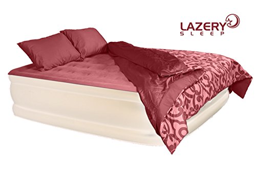 Lazery Sleep Air Mattress Airbed With Built-In Electric 7 Settings Remote Led Pump #TOP6