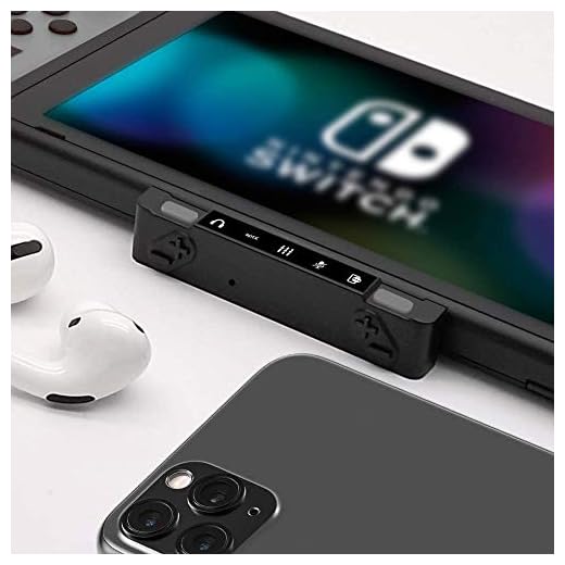 HomeSpot Pro Switch Bluetooth Adapter, Audio Chat Mixer for Streaming Switch & Smartphone or PC Audio, Spotify, Discord, Voice Call to Bluetooth Headphones, with aptX Low Latency and Built-in Mic