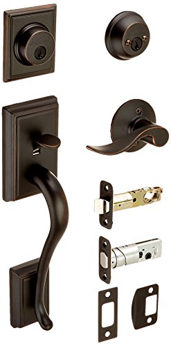 SCHLAGE LH Addison Accent Lever DBL CYL HNDL Tri
