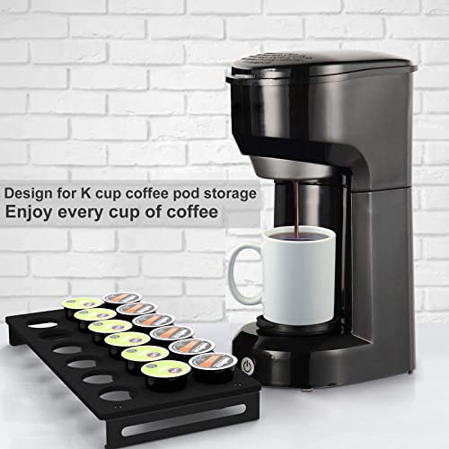 Tanicoo Wooden Coffee Pod Holder, K Cup Organizer For Counter,Flat Coffee Pod Organizer For 18 Coffee Pods For Home,Kitchen And Office(Black) #TOP2