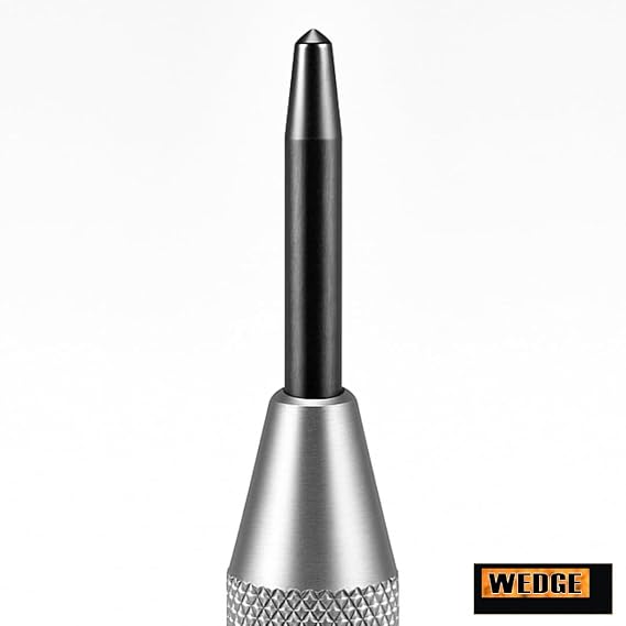 WEDGE Automatic Spring Action Punch | Ergonomic Design | Consistent & Powerful Strikes | Ideal for Drilling Start Points & Marking