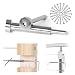 Muzata Cable Railing kit Invisible Turnbuckle 1/8" 10 Pairs Swage Threaded Stud Hex Head Fitting Receiver Terminal for Wood & Metal Post with Allen Wrench CR26,Series CA1 CD1 CS1 CD2 CS2 CV1