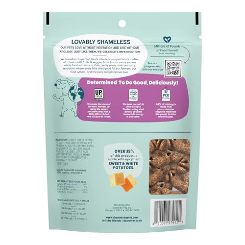 Image of Shameless Pets Soft & Chewy Dog Treats, Talk'n Turkey Meaty Tenders, 8oz - Real Turkey is 1st Ingredient - Grain Free, No Corn or Soy - Digestive Support - for Small, Medium & Large Dogs