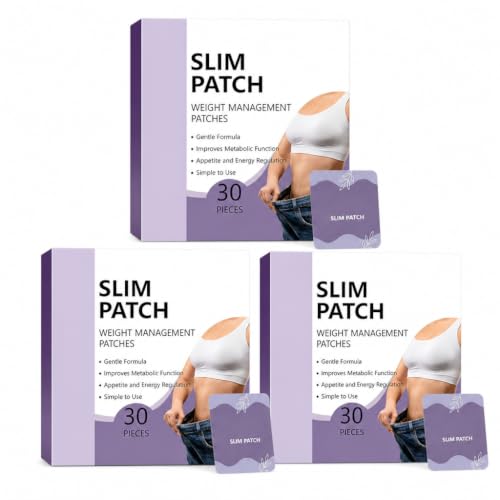 Kiaiss Akemi Slim Patch 90 Count Ultra-Thin Body Patches for Men & Women Discreet & Lightweight with Plant-Derived Ingredients Gentle for All Skin Types (3 Boxes)