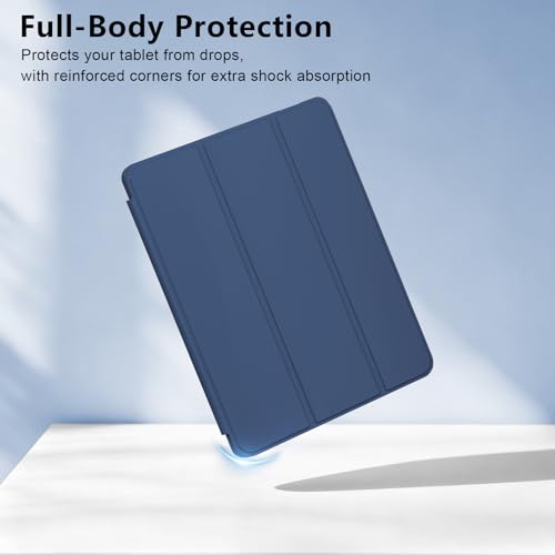 Image of RAYMCRAFT for iPad (A16) 11th Generation Case 11 Inch 2025, for iPad 10th Generation Case 10.9 Inch 2022, Slim Stand Protective Cover with Pencil Holder, Steel Blue