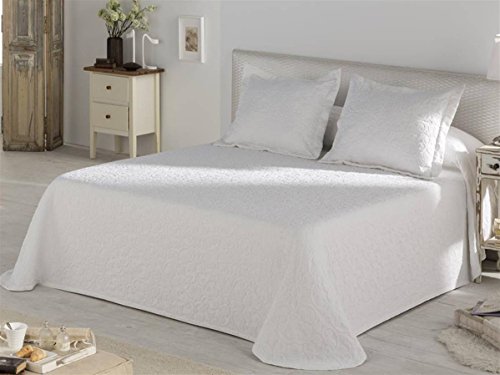 Lanovenanube - Colcha piqué Venice Cama 135 - Color Blanco