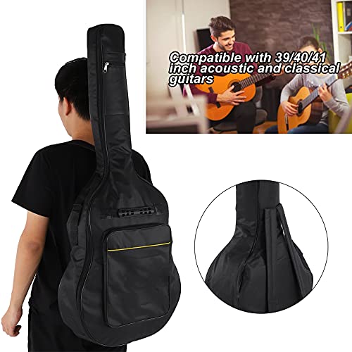 SALUTUYA Sac de guitare acoustique, la taille élargie est d’environ 106x46x10cm Sac de guitare acoustique épaissi Double… - Les Beatles, Paul McCartney, John Lennon, RIngo Starr, George Harrison SALUTUYA Sac de guitare acoustique, la taille élargie est d'environ 106x46x10cm Sac de guitare acoustique épaissi Double… – Image 3