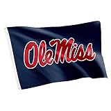 Desert Cactus University of Mississippi Flag Rebels Ole Miss U of M Flags Banners 100% Polyester Indoor Outdoor 3x5 (Design X)