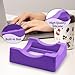 PHITUODA Silica Gel Cup Cradle with Built-in Slot, Small Tumbler Cup Stand, Sturdy Tumbler Cradle Holder for Vinyl Decals Application (Purple)