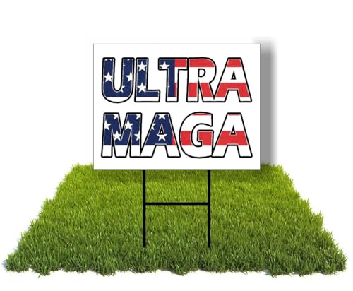 Eco TRUMP ULTRA MAGA FLAG 1 Double Sided 12x16 in