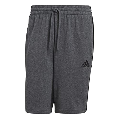 Adidas Mens Essentials Shorts Dark Grey Heather/Black Large #TOP3