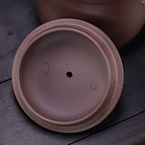 Siline Zisha Teacup 10.8 Oz, Chinese Genuine Yixing Clay Tea Mug,Finemade Tea Cup -Zini Purple Clay #TOP6