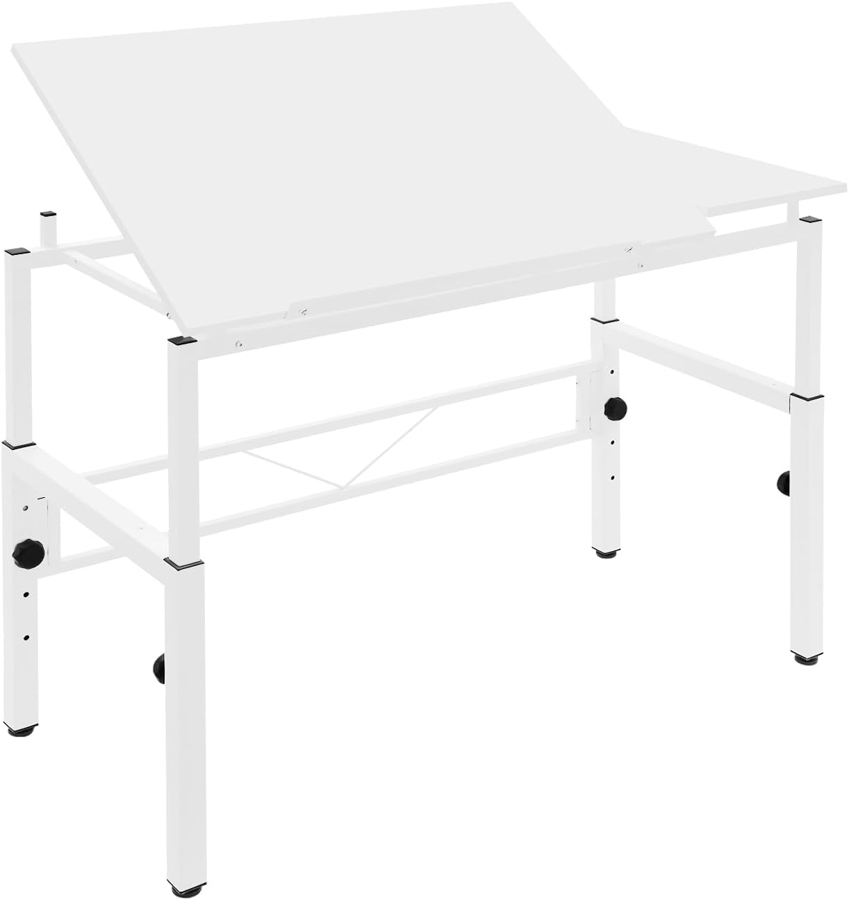 LYNICESHOP Drafting Table, Tiltable Desktop Drafting Table, Adjustable Height (30-39 inches) and Angle (0-30°) for Artist, Drafting, Office, Study, Sturdy Steel Frame and Engineered Wood Top