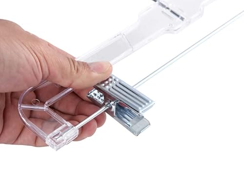 Jeronic 12 Pack Slack Pant Hangers Skirt Hangers With Clips, Clear #TOP3