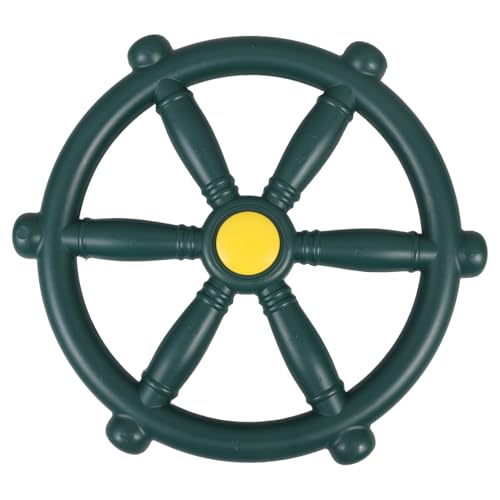ERINGOGO Backyard Playset Swing Steering Wheel Toy Pirate Style Sturdy Pp Material Easy Installation