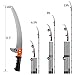 Walensee Pole Saws for Tree Trimming 426cm Lightweight Manual Stainless Steel Extension High Pole Pruning Pole Saw with Blade for Trimmer Branches Pole Cutter Pole Pruner at Forestry Yard Garden Patio