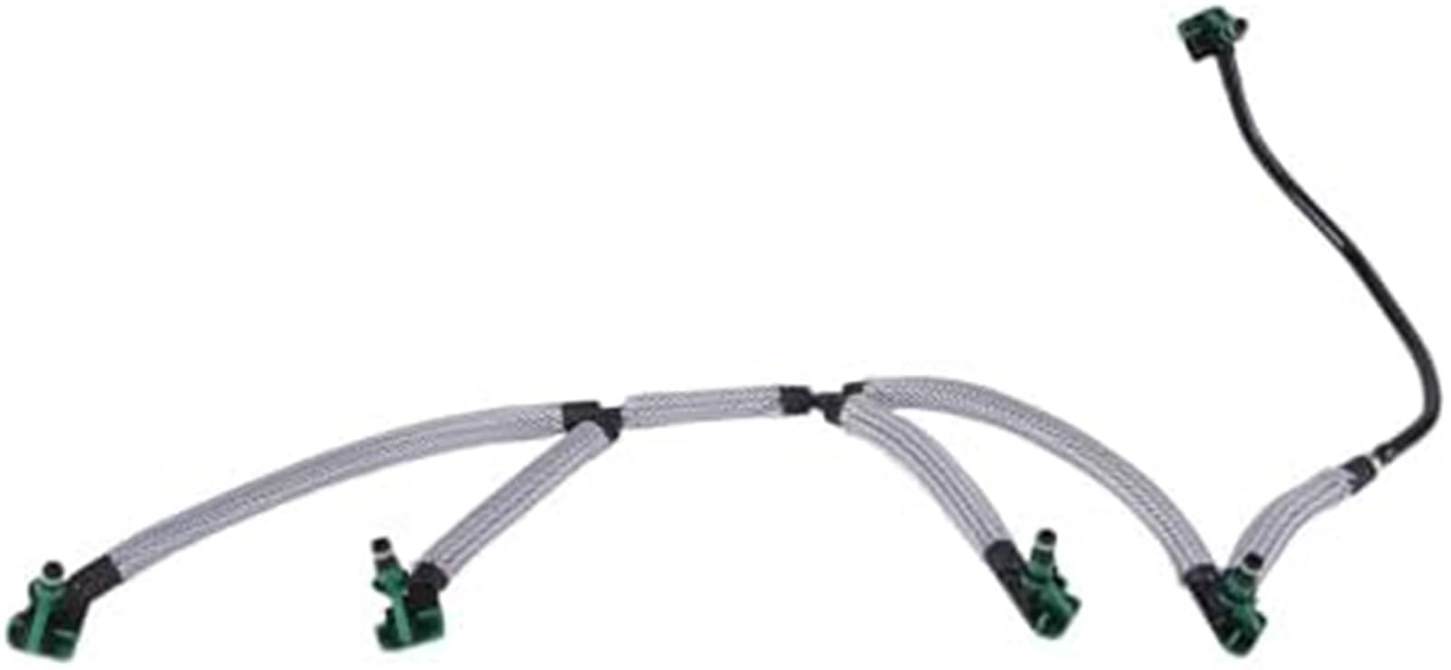 Compatible con tubo de retorno fugas inyector combustible, para 2.0 reemplaza 9844585580 9674231880 1872025 DS7Q-9K022 tubo de manguera de retorno de combustible
