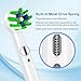 16 Pack Cross Clean Replacement Brush Heads Compatible with Braun Oral B Electric Toothbrush, White