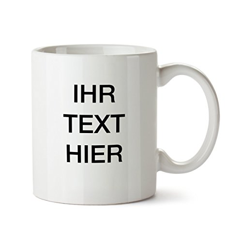 Partycards Personalisierte Tassen als Geschenkidee mit verschiedenen Motiven - Kaffebecher (Ihr Text, 300ml)
