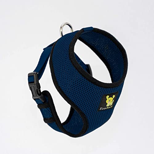 Ecobark Dog Harness - Eco-Friendly Max Comfort Harnesses - Luxurious Soft Mesh Halter - Over The Head Harness Vest- No Pull And No Choke For Small And Medium Dogs (Med, Navy) #TOP7