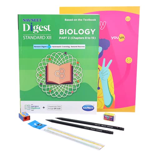 Navneet Youva Happiness Combo Biology Study Kit 2 Part 2 (1 Digest + 1 Long Book + 2 Pencils + 1 Sharpener + 1 Eraser + 1 Scale) (23952) Navneet Youva Happiness Combo Biology Study Kit 2 Part 2 (1 Digest + 1 Long Book + 2 Pencils + 1 Sharpener + 1 Eraser + 1 Scale) (23952)