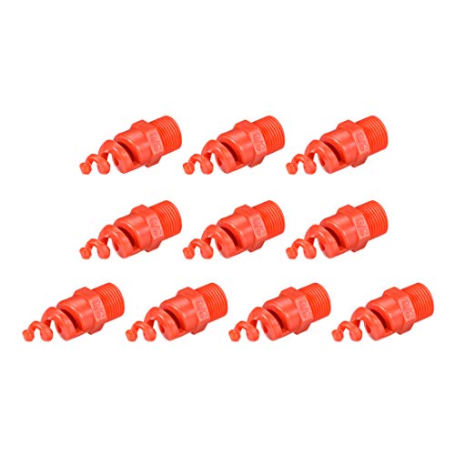 Image of uxcell Spiral Cone Atomization Nozzle, 3 /8BSPF PP Sprinkler, 10 Pcs