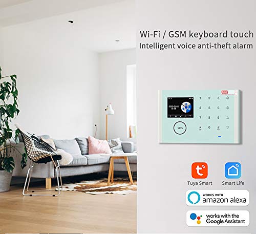 Sehomy 16 Pieces Kit Home Security System With Gsm And Wifi App Control, Wireless Door Sensor Burglar Realtime Alarm For Office Shop, Apartment Security, Compatible With Alexa And Google Assistant #TOP2