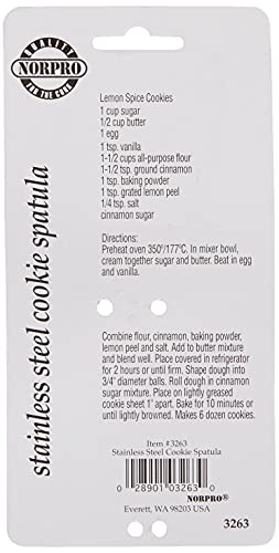 Norpro Stainless Steel Cookie Spatula, Silver #TOP5
