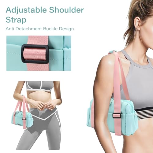 Small Gym Bag for Women,Mini Duffle Bag with Wet Compartmen,Womens Gym Bag for Weekender/Workout/Sport4