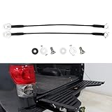 Osompar Tailgate Cable Strap with Bolt Compatible with Toyota Tundra 2007-2021 Tail Gate Support Cable Straps Replaces 65770-0C060 65770-0C070 Rear Tailgate Driver and Passenger Side