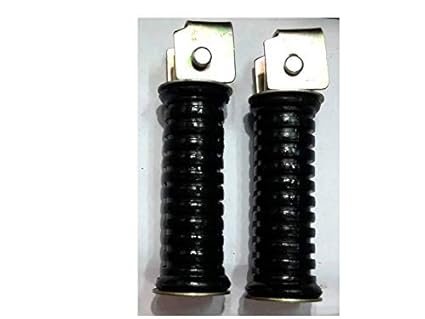 KELIC Rear Footrest for RAJDOOT (Black, Standard Size)