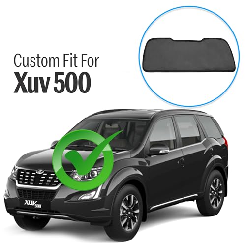 Image of Autofact Dicky Curtain for Mahindra XUV 500 | Custom Fit Rear Windshield Sunshade | UV & Heat Protection | Foldable Mesh | Privacy & Cooling Car Accessory