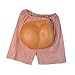 Colaxi Fake Butt Shorts, Halloween Trick Props, Mens Butt bottoms Pants for Funny Pranks and Halloween Party, Cosplay Accessories for Cosplayers Men Pink