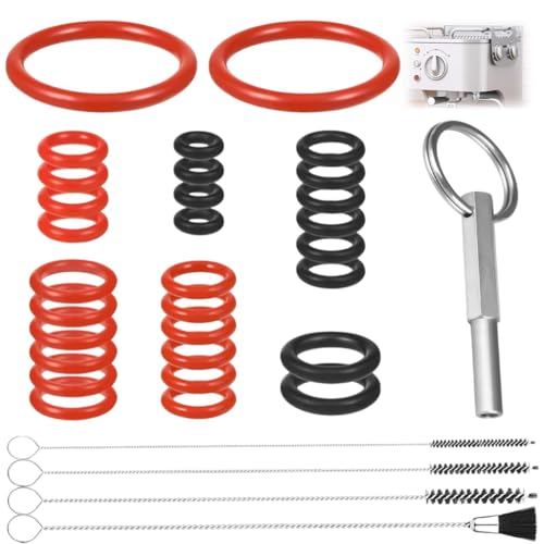 Llave de cabeza ovalada con llavero para Jura, 35 unidades, anillos de sellado para cafeteras automáticas, piezas de repuesto para máquina de café ovalada, repuesto compatible con Jura/Krups Siziliana