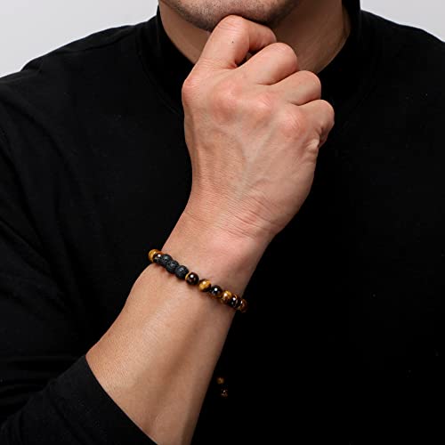 Cute Son Gifts From Mom Dad To My Son Bracelets For Men Dainty Graduation Thanksgiving Day Birthday Christmas Gift For Teenage Boys Adjustable Natural Stone Beaded Bracelet #TOP1