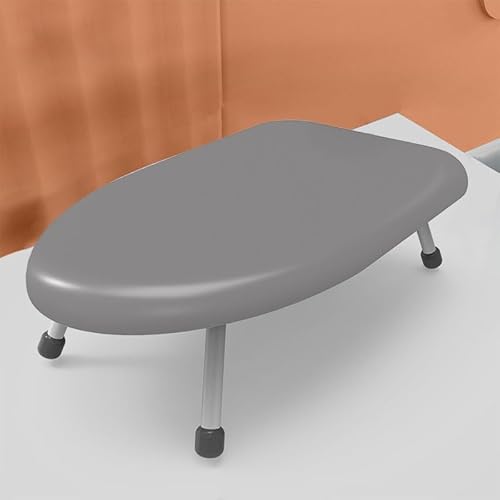 LMXRYPD Tabletop Ironing Board, Portable Iron Board with Folding Legs, Small Ironing Board with Heat-Resistant Cotton Cloth, for Home, Dorm(Silver) - Image 2