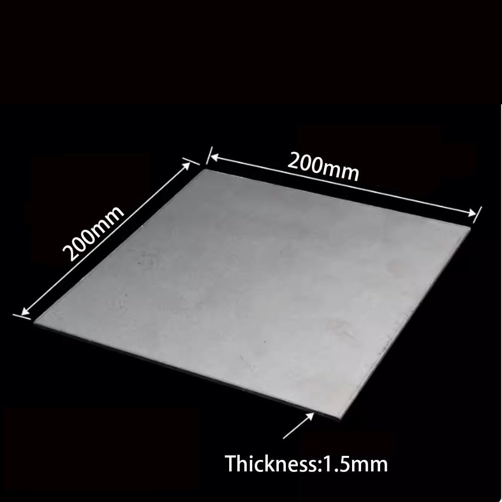 Thickness 1.5mm, Placa De Titanio TA2 para Proceso Industrial Aeroespacial, Placa De Titanio De Metal,Bricolaje Automotriz,Longitud Lateral 200mm