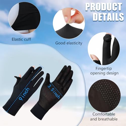 CERGLOVESEAL Sun Gloves for Women UV Protection, Touch Screen Non-Slip
