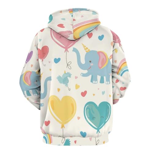 Pull éléphant sweat à capuche doux pour réchauffer vos journées - 4