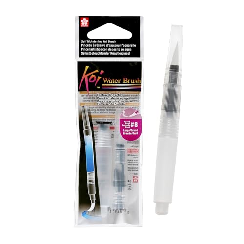 SAKURA Koi Water Color Brush 4-ml Tank, Large Round Brush 38552