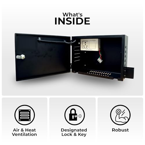 Image of Anantkaal ATP SMART SAFETYBOX for Electric Vehicle Charging Point in Residential & Commercial Use with 16 Amp Socket, RFID Card, AutoCut Feature, Lock and Key For Charger Safety Box,Smart Charging Box