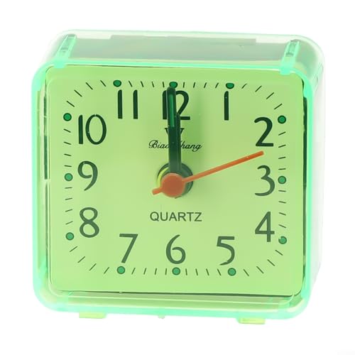 JoyousMall Efficient Quartz Alarm Clock Designed for Reliable For Wake Ups with Clear Number Display and Loud Beep (green)