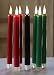 Flameless Kwanzaa Candles - Set of 7 Tapers (Battery Operated) Mishumaa Saba