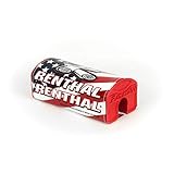 Espuma rectangular RENTHAL - Mousse De Guidon Moto Drapeau Usa Fatbar® - Guidon Sans Barre 28Mm - Mousse Rouge Avec Habillage Couleur Bleu/Blanc/Rouge Scratch