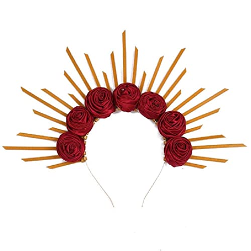 Lolita Halo Crown Barroco Tiara Corona Lolita Corona Diadema Vintage Diadema Oro Plata Cabello Corona Cosplay Tocado Barroco Tiara Corona Cover